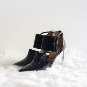 Jeffrey Campbell Devandra Lucite Heel in Black